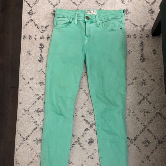 Current Elliott The Ankle Skinny Denim Pond Green - Picture 2 of 4